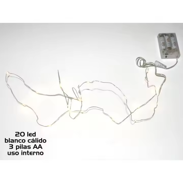 Gerimport Guirnalda LED Micro Cálida - Pilas para Decoración - 1