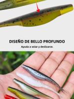 Spinpoler 10pcs Señuelo De Pesca Jerk Minnow Con Cola Dividida 7cm TPR Flotante Plástico Suave Para Pesca En Río Lago Oceánico - details 4