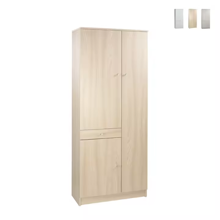 ProduceShop - Armario multiusos 6 baldas cajón 3 puertas WIlton - 1