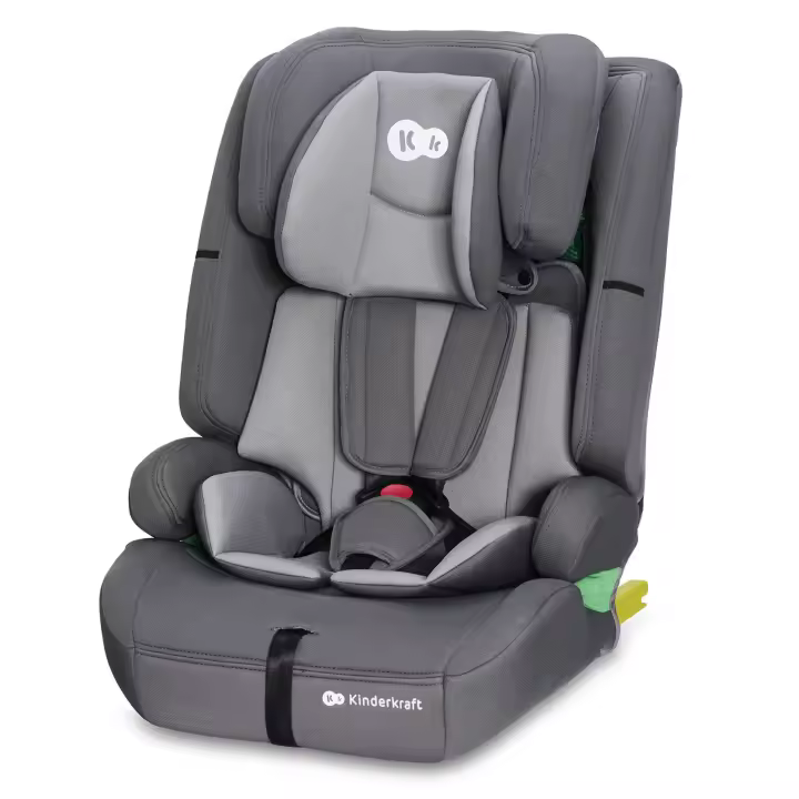 Kinderkraft SAFETY FIX 2 I-SIZE 75-150 cm Silla coche grupo 1 2 3 isofix, Asiento de coche amplio y blando para niño, Arnés interior de 5 puntos - 1