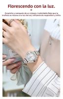 Reloj De Cuarzo Para Mujer OLEVS 5588 Resistente Al Agua Con Fecha Y Luz Núcleo De Acero Inoxidable Reloj De Pulsera De Moda - details 8