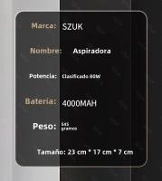 Aspiradora Portátil SZUK 95000PA Para Coche Y Hogar Con Fuerte Succión Máquina De Limpieza Mano Sin Cable Adecuada Para El Automóvil Y El Hogar - details 12