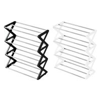 Organizador De Zapatos En Forma De X De 4 Niveles Ligero Visibilidad Rápida De Encontrar Fácil De Montar Versátil Con Borde Suave 42x18.5x49.5cm - details 0