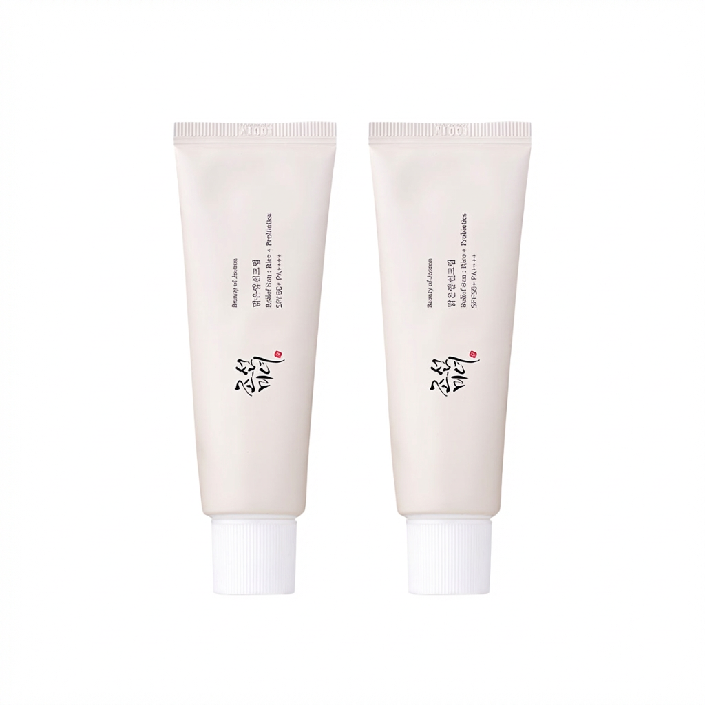 Beauty of Joseon Pack2 Relief Sun SPF50 50 ml Protector Solar Arroz + Probióticos Ligero e Hidratante Textura Ultraligera y Sin Acabado Graso