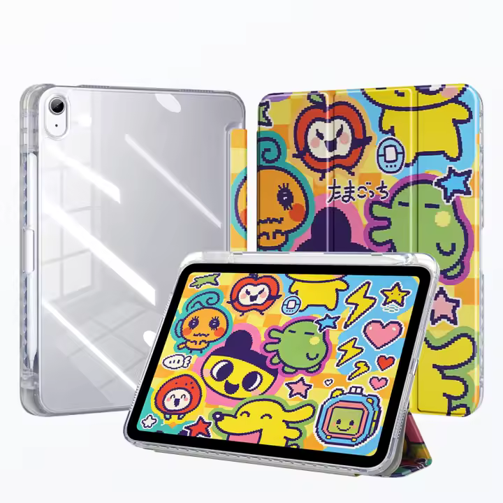Funda Inteligente Transparente Para iPad 11ª Generación 10ª Generación Cubierta De Cuero Sintético Con Soporte ID Táctil Compatible Con iPad 11 Pulgadas 10.9 Pulgadas - 1