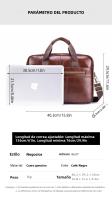 Bolso De Negocios Para Hombre SCHLATUM De Cuero Genuino Gran Capacidad Con Portátil Bolsa De Mano Para Oficina Y Viajes - details 5