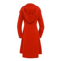 Chaqueta Trench Gothica Larga Y Ajustada Con Cuello Asimétrico Y Botones Elegante Y2k Streetwear Para Mujer Vintage - details 11