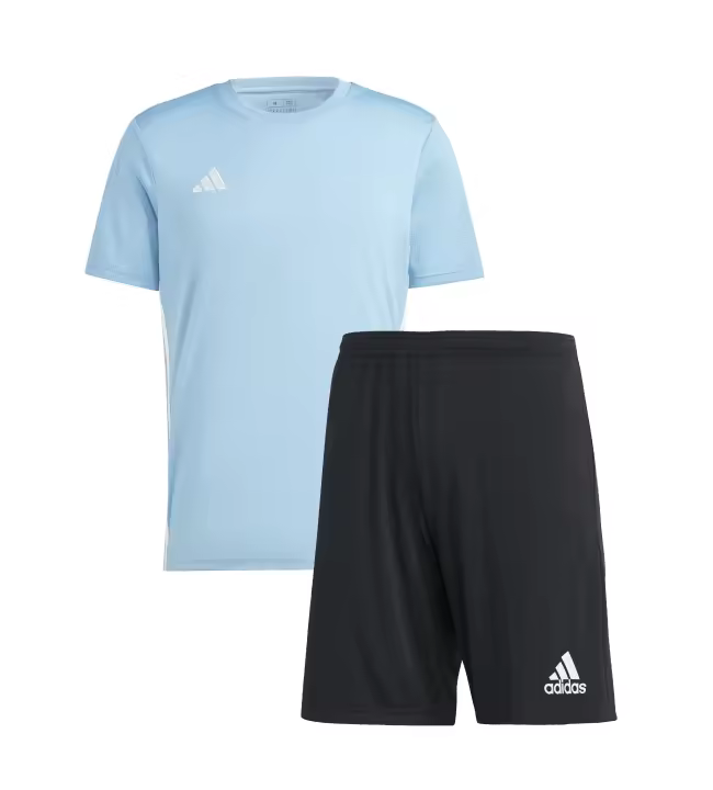 Equipación Adidas Hombre - Varios Colores - Cómoda y Transpirable - Prendas Ligeras y Resistentes - Multideporte - Running - 100% Poliéster - Equipaciones Adidas Cortas Equipos - Adidas Blanco, Negro, Rosa, Verde, Naranja, Fosforito - 1