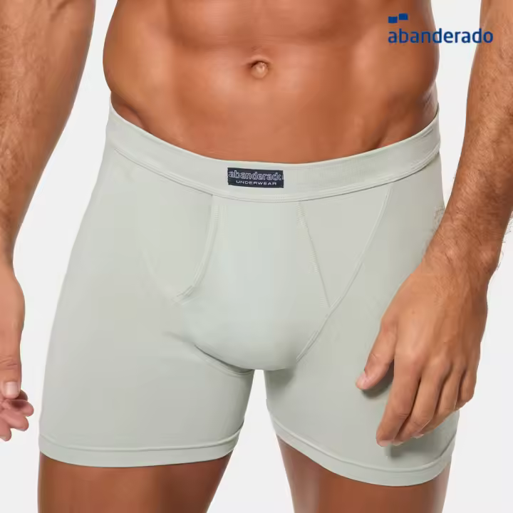 ABANDERADO - ASA5398 Pack de 2 Boxer hombre algodón lycra con aperturs delantera Linea Esencial Ocean - 1