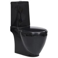 vidaXL Inodoro de Suelo con Cisterna de Cerámica Váter WC Retrete Baño Color Blanco, Negro, y mas - details 1