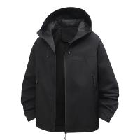 Chaqueta De Cierre Para Mujer Casual Con Capucha Color Sólido Transpirable Impermeable Y Antigolpes Para Camping Y Escalada Al Aire Libre - details 14