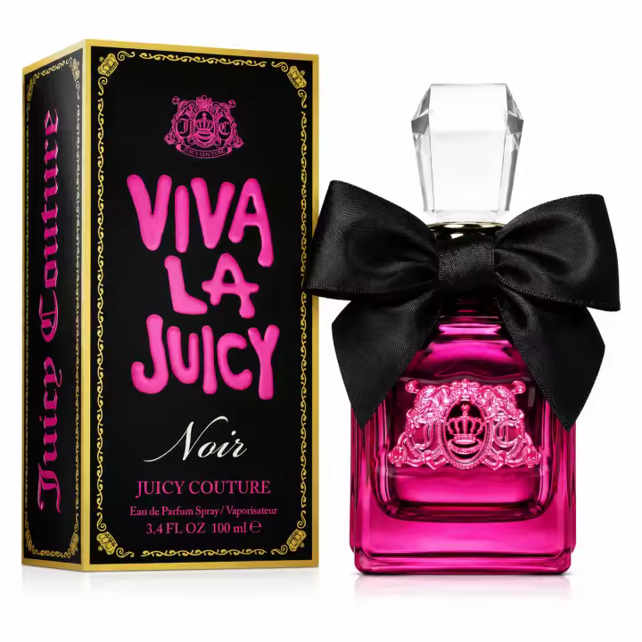 Juicy Couture Viva La Juicy Noir Eau de Parfum Mujer 100 ml EDP Perfume Femenino Floral Frutal Gourmand con Frutos Rojos Jazmín Caramelo Vainilla y Sándalo - 1