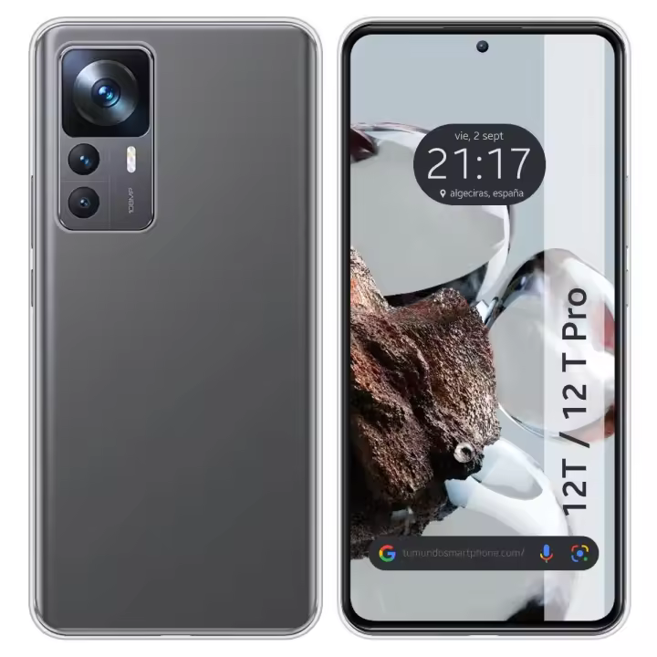 Funda Silicona Gel TPU Transparente para Xiaomi 12T / 12T Pro 5G - 1