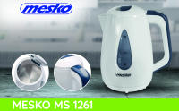 MESKO MS-1261 Hervidor De Agua Eléctrico Inalámbrico. 1,7 Litros, Filtro Anti cal, Base 360º, Protección en Seco, 2200 W, Blanco MESKO MS-1261 Hervidor De Agua Eléctrico Inalámbrico. 1,7 Litros, Filtro Anti cal, Base 360º, Protección en Seco, 2200 W, Blanco