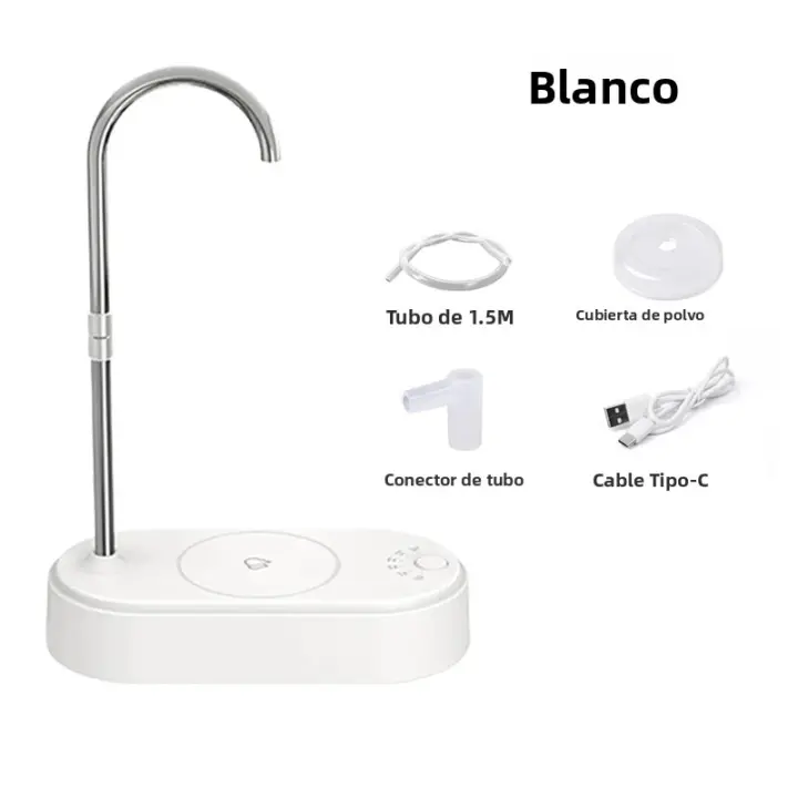 Bomba Eléctrica De Agua Para Beber Dispensador Automático Para Botella De Agua De Galón Portable Para Uso Doméstico Y Oficina Agua Fría - 1