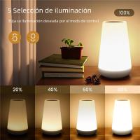 Lámpara De Noche Recargable USB Con Control Remoto Y Toque 13 Colores Cambiables Y Luz RGB Para Dormitorio Y Habitación Portátil Con Luz De Mesa - details 1