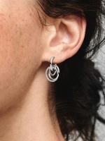 Pandora - Pendientes de aro con la familia siempre presente - Plata de ley - details 0