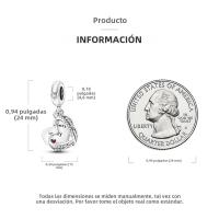 Beadas De Corazón Colorido En Plata Para Joyería De Pulsera Y Collar Con Encanto Para Chicos Y Chicas Accesorios De Moda Irregular - details 79