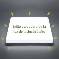 Lámpara De Techo LED Cuadrada Para Iluminación De Dormitorio Y Sala De Estar En Blanco Cálido Neutro Frío 48W 36W 24W 18W Luz LED Autónoma Control Remoto - details 3