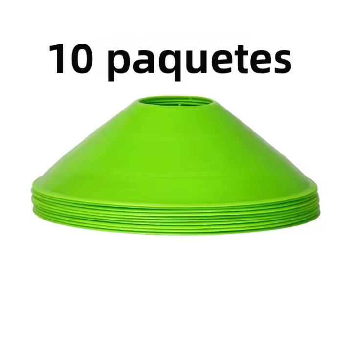Juego De 10 Conos Cónicos Para Entrenamiento De Fútbol Para Niños Equipo Deportivo De Agilidad Y Evitación De Obstáculos Accesorios De Entrenamiento - 1