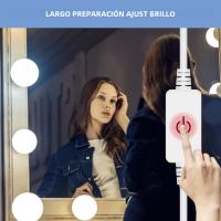 Espejo De Maquillaje LED Con Luz USB Para Vestíbulo Iluminación Ajustable Para Mesa De Vestir Y Baño Lámpara De Pared Incluye Bombilla - details 3