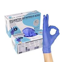Guantes de Nitrilo Azul Soft Touch Blancoplata Talla Mediana - 100 Unidades, Sin Polvo, Apto Alimentos, Limpieza y Manipulación - details 4