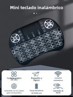 MRSVI I8 Mini Teclado Inalámbrico Con Iluminación De 7 Colores Para Android TV Box PC Ratón Aire 2.4G Remote Compatible Con Russian French Portuguese Arabic - details 1