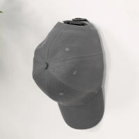 5Pcs Portadores De Gorras Minimalistas De Plástico Con Adhesivo Espacio Ahorrador Gancho Para Muros Para Camarines De Camisetas Y Sombreros - details 1