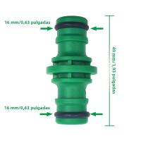 Conector Rápido ABS Para Riega Jardín 1/2” Doble Macho Adaptador Extensor Para Tubo Y Tubo Set De Conectores De Agua Para Jardín - details 2
