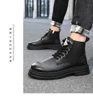 Botas De Hombre Cuatras Estaciones Suela Suave Antideslizante Casual Botas De Trabajo Al Aire Libre Botas Clásicas Joker Juventud De Cuero - details 9