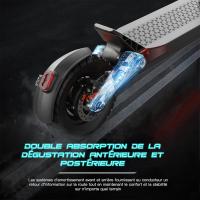 JOYOR S5-Z - Foldable Electric Scooter - 600W Motor - 48V 13Ah Battery - 45km Range - 10'' Tyres - Max 45km/h - Black - Powerful all-terrain electric scooter, ultra-lightweight, dual suspension - details 6
