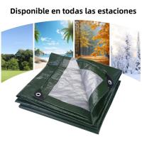 Tarpaulin Grande Impermeable De 3x4m/3m Cubierta De Lluvia Para Jardín Y Atrio Exterior Multipropósito Reforzado - details 1