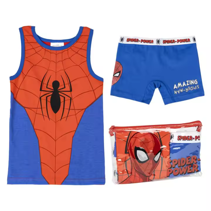 Pijama de Tirantes Spiderman Amazing con Neceser Niño 76838 - 1