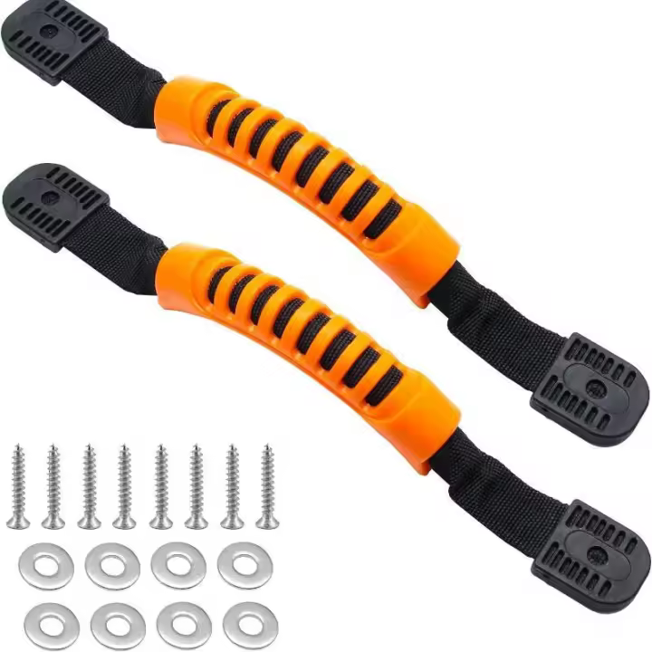 Correa De Nylon Resistente Para Remolques Y Barcos Con Asas Antideslizantes Y Tornillos Y Aros Para Kayak Canoa Y Raft - 1