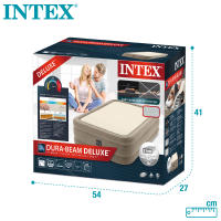 INTEX - Colchón hinchable deluxe thermalux, cama hinchable queen, 152x203x51 cm, máximo 272 kg, para 2 personas, transpirable, incorpora hinchador eléctrico, incluye bolsa de transporte - details 7