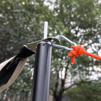 2/4Pcs Ajustador De Tienda De Camping Con Correa De Viento Hebilla De Acero Inoxidable Para Sujeción De Vela Y Poles De Toldo Accesorio Para Tienda De Camping - details 2