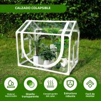 Carpa De Jardín Para Plantas Insecto-Resistente Y Anti-Pájaros PVC Cubierta Invierno Calor Anti-UV Viento Portable Para Flores - details 5