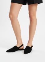 Calzados soraia, Zapatos Planos Destalonados Punta Fina Mujer, Mules Efecto Ante con Correa Hebilla Ajustable, Bailarinas Elegantes Casual Oficina Verano, Sandalias Cerradas Cómodas casual Hebilla Oficina - details 0