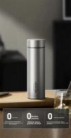 COOKER KING Taza De Té Aislada De Titanio Puro 450ml Con Estrador De Té Y Función De Infusión Para Negocios Y Viajes - details 3