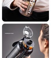 Botella De Agua GIANXI Deporte Con Gran Capacidad Y Taza Gruesa Para Exteriores Cubierta Doble Portátil Sellada Y Antigrado - details 16