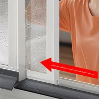 Barra De Bloqueo De Agua Para Ventanas Deslizantes 100cm Material De Goma Aislante Y Resistente Al Viento Para Hogar Y Balcones - details 1