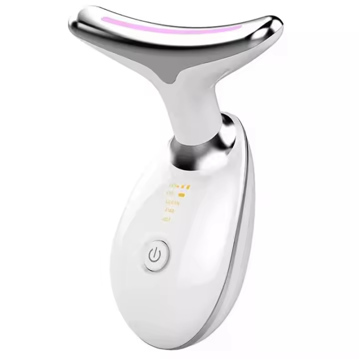 Masajeador Facial Antiarrugas ,Dispositivo limpiador de cara ,con 3 modos y 7 colores luz LED ,Terapia de calor , Vibración , Microcorriente, para Reafirmar Cara y Cuello - 1