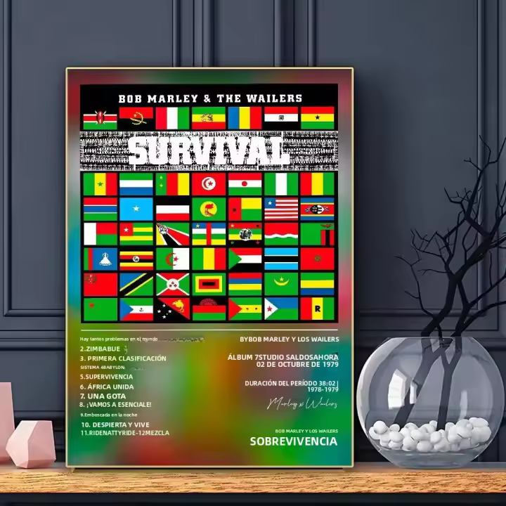 Póster HD De Bob Marley Artista Musical Impermeable Para Decoración De Pared Sala De Estar Bar Moderno Estilo Vertical Rectangular - 1