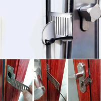 Bloqueador De Seguridad Anti-Robo De Acero Inoxidable Para Puerta Portátil Herramienta De Privacidad Para Viajes Y Hoteles Tamaño 8cm - details 1