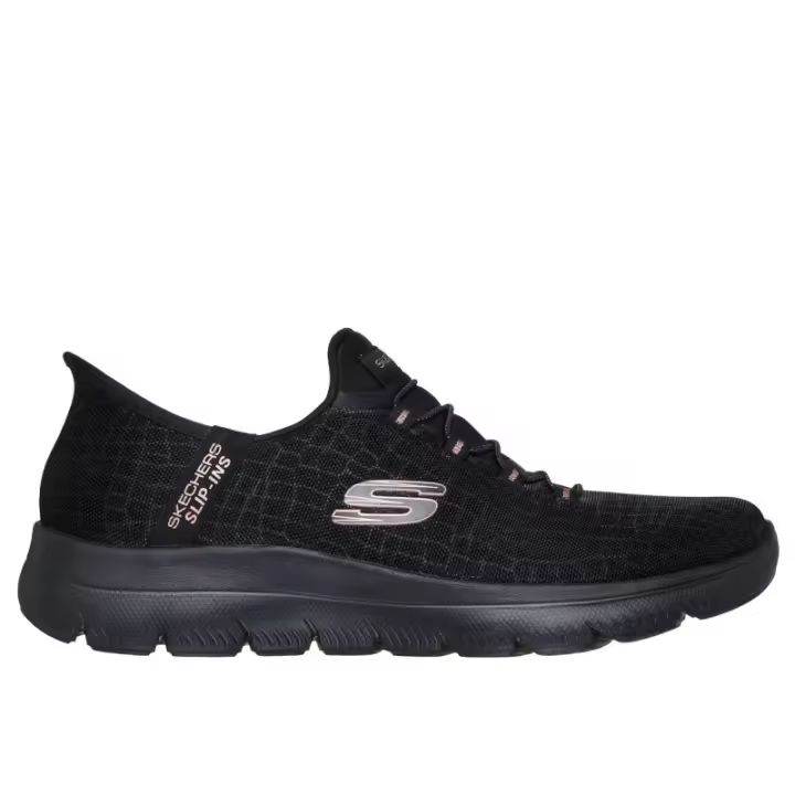 SKECHERS 150128 BKGD 39417 26I DEPORTIVO CORDON ELASTICO BLACK GOLD - 1