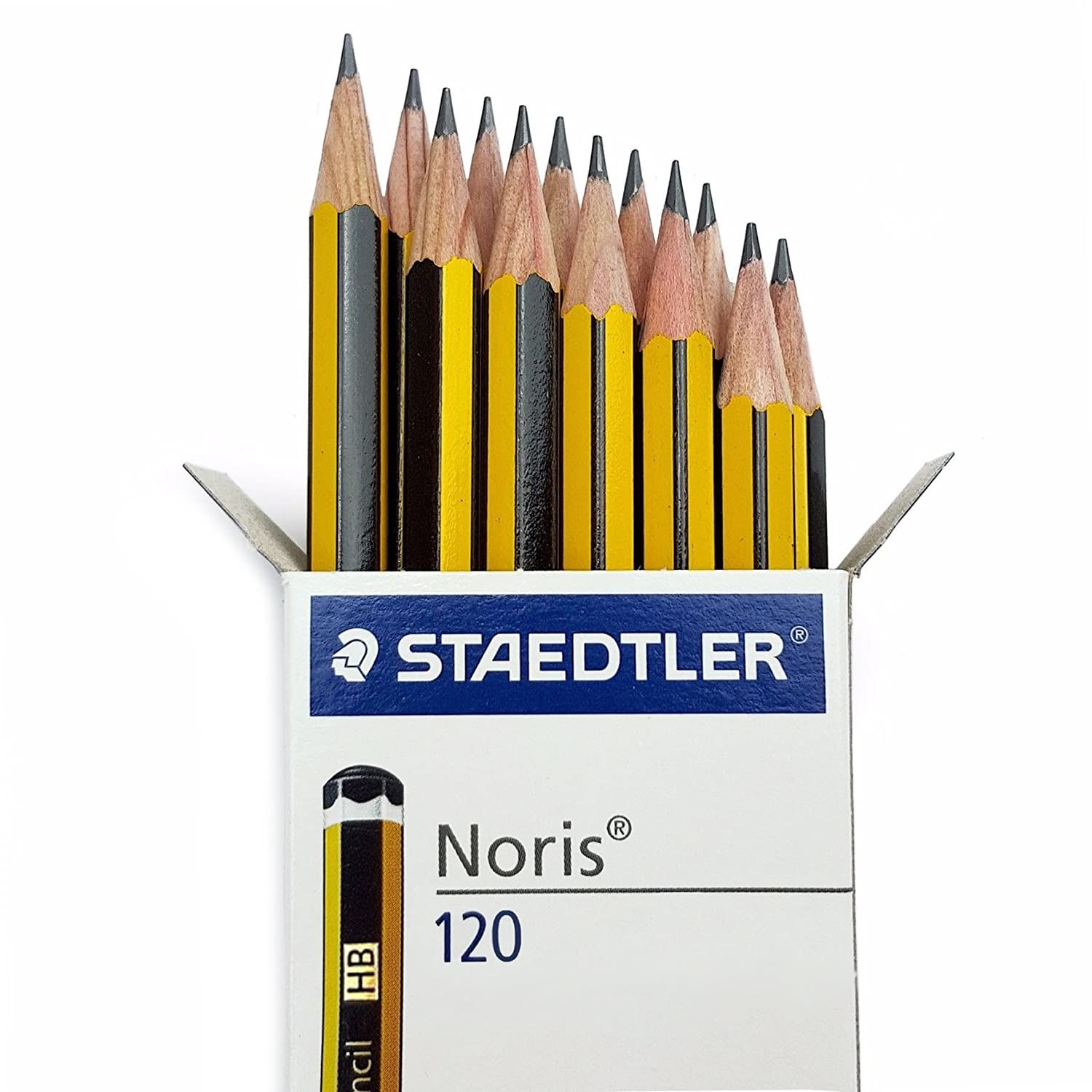 Staedtler Noris caja de 12 Lápices de grafito, mina HB,
