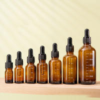 Botella De Agua De Aromaterapia Recargable De Vidrio Ambar Con Escala Y Droso 5ml-100ml Para Repostería Y Viajes - details 0