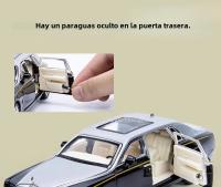 Modelo De Coche Rolls Royce Phantom a Escala 1:32 Metal Con Luz Y Sonido Puertas Abiertas Función De Retroceso Regalo Para Niños - details 7