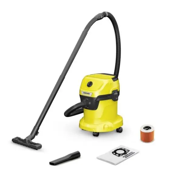 Aspirador Aspiradora sin cable KÄRCHER 1.628-104.0 | Sin bolsa, 350W, Alta, 75dB, Hasta 10 m Radio, Amarillo, Amarillo - 1
