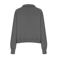 Nueva Sudadera De Mujer Con Capucha Cuello Erguido Otoño Invierno Color Sólido Fleece Manga Larga Bolsillos Cierre Media Pullover Suave - details 46